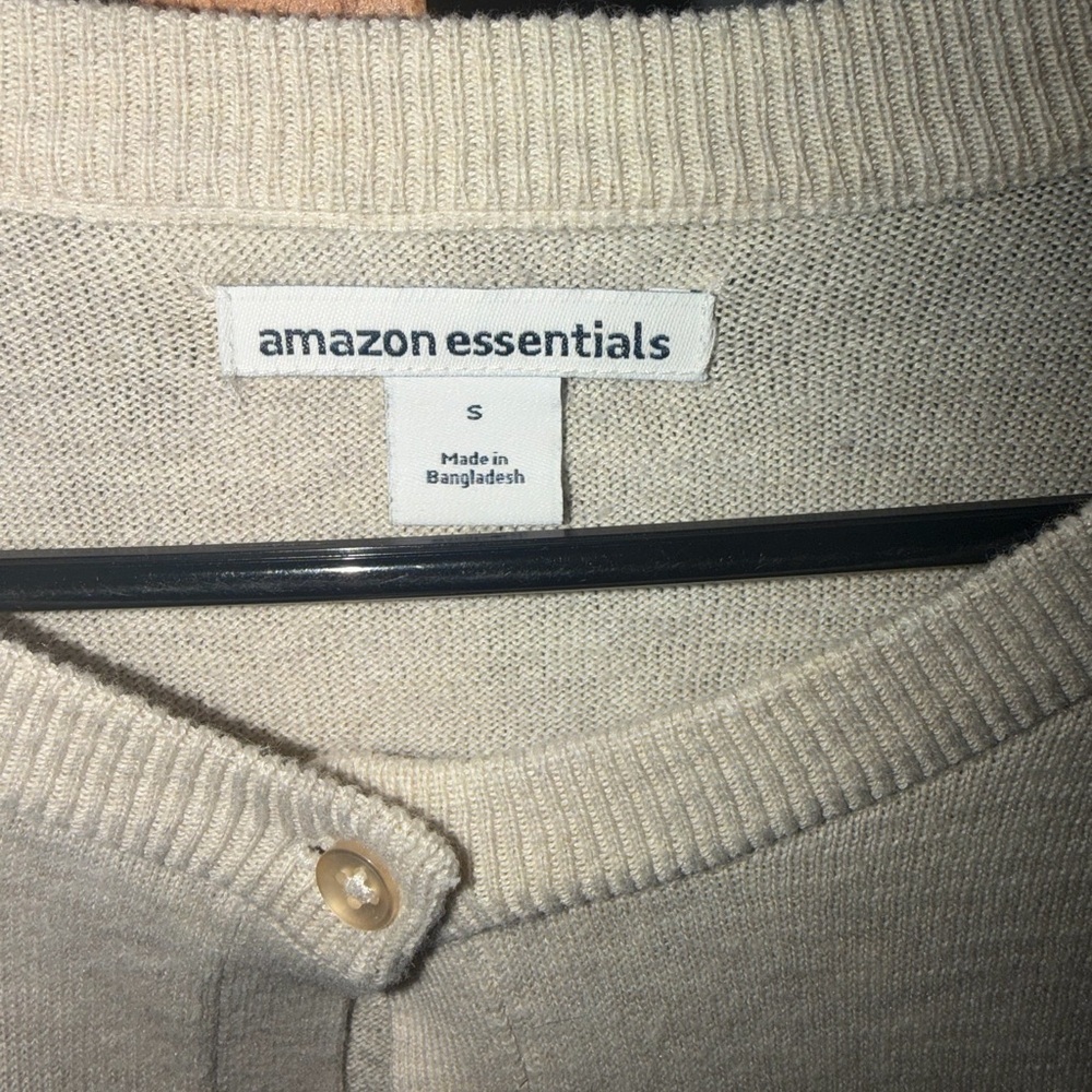 Amazon Essentials Women's Beige Cardigan Sweater - Picture 2 of 5